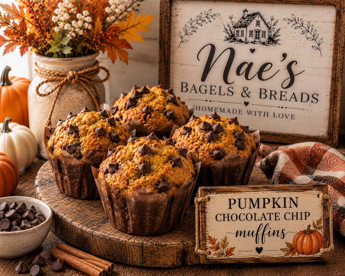 Pumpkin Chocolate Chip Muffins